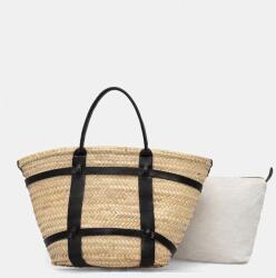 ANSWEAR shopper női fonott - bézs Univerzális méret - answear - 32 990 Ft