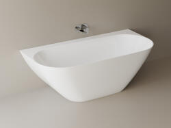 Foglia Cada freestanding dreptunghiulara, compozit alb mat, interior lucios, 170x79.5x58 cm, Foglia Grace (641228171003)