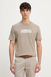 Calvin Klein férfi pamut póló - bézs L - answear - 17 990 Ft