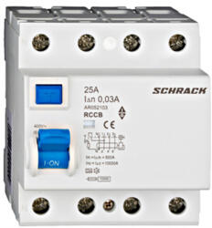Schrack AR052103 Hibaáram kapcsoló AMPARO 10kA 25A, 4 pólusú, 30mA, A (AR052103)