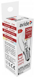 Avide AROB14WW-40W Sütőizzó 300°C 40W E14 3000K (AROB14WW-40W)