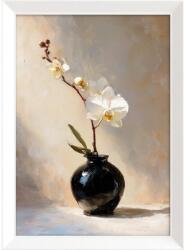 Styler Tablou cu ramă imprimat 56x75 cm White Orchid - Styler