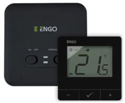 ENGO Termostat de camera smart ENGO E20i WiFi, Tuya - negru. 5 ani garantie (ENGE20I-B)