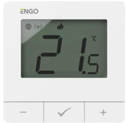 ENGO Termostat ambient ENGO E25, programabil, fara fir, alb, conectivitate ZigBee 3.0. 5 ani garantie (ENGE25-230W) - vivoza