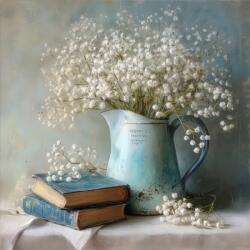 Styler Tablou pe pânză imprimat 32x32 cm Gypsophila - Styler