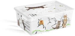 KIS Бяла пластмасова кутия за съхранение с капак 37x26x15 cm C Box Style - KIS (247180)