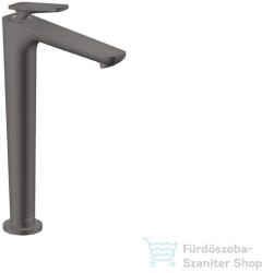 Hansgrohe AXOR CITTERIO C 250 hidegindításos, magasított mosdó csaptelep nem zárható leeresztővel, szálcsiszolt fekete króm 49050340 (49050340)