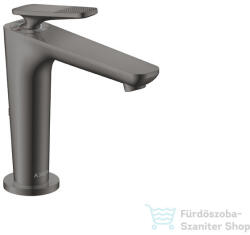 Hansgrohe AXOR CITTERIO C 125 hidegindításos mosdó csaptelep négyszög metszéses fogantyúval, nem zárható leeresztővel, polírozott fekete króm 49041330 (49041330)