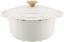 Perfect Home Zománcozott öntöttvas lábas 24 cm, 3, 6L fehér (17921)