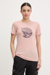 Fjallraven t-shirt női gyapjú hozzáadásával Abisko - narancssárga S