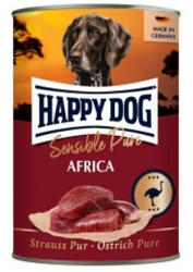 Happy Dog pur konzerv strucc ízesítésű nedves állateledel felnőtt kutyák számára 6x400 g