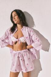 Women'Secret női pamut pizsama - lila L