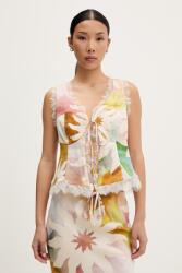 Never Fully Dressed top női lyocellel - bézs L