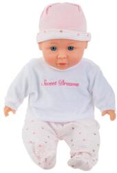 Jumbo Papușă bebeluș Jumbo Sweet Dreams, cu haine albe și roz, 36 cm (1243053) Costum bal mascat copii