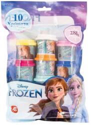 Jumbo Plastilină Jumbo Disney Frozen, pungă cu 10 recipiente și capace cu forme, 280g (1238575)