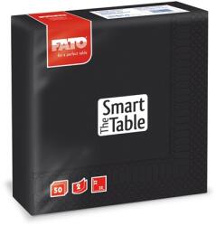 FATO Szalvéta 33x33cm 50db/csomag 2 rétegű Fato Smart fekete 82622500 (82622500)