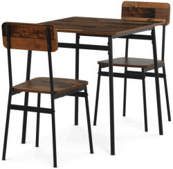 Artium 2 személyes old wood MDF étkezőgarnitúra 70x70x76 cm - AUT-O2121 OLW2 (artAUT-O2121-OLW2)