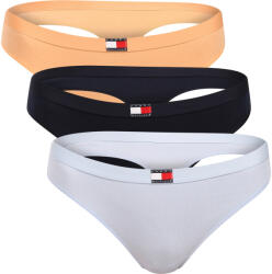 Tommy Hilfiger 3PACK tanga damă Tommy Hilfiger multicolore (UW0UW06139 0VK) XL (185609)