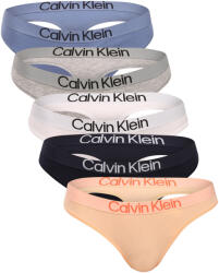 Calvin Klein 5PACK tanga damă Calvin Klein multicolore (QD5331-3CA) XXL (185457)