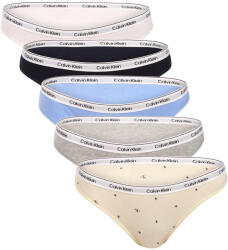 Calvin Klein 5PACK chiloți damă Calvin Klein multicolori (QD5208E-3KW) S (185462)