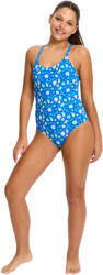 Modibodi Lány menstruációs fürdőruha Modibodi Teen Smileyworld One Piece Boho Blue egyrészes (DMPMTSOPBBJ) 14-16 év