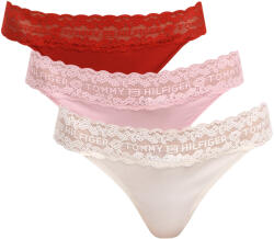 Tommy Hilfiger 3PACK tanga damă Tommy Hilfiger multicolore (UW0UW06337 0VO) XS (185498)