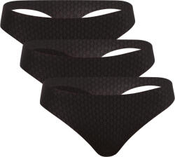 Under Armour 3PACK tanga pentru femei Under Armour negre (1390412 001) L (185344)