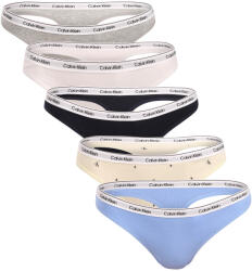 Calvin Klein 5PACK női tanga Calvin Klein többszínű (QD5221-3KW) S
