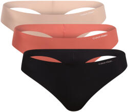 Calvin Klein 3PACK női tanga Calvin Klein varrás nélküli többszínű (QD3558E-3EZ) XL