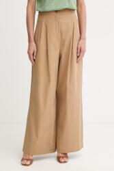 Weekend Max Mara palazzo női pamut BENDA - barna 36
