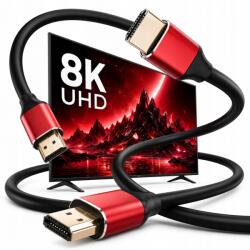  Hdmi kábel 3m 2.1 8K 60Hz 4K, 120Hz Ultra High, Sebesség 48 Gbps Fekete Uhd (Kabel HDMI - HDMI)