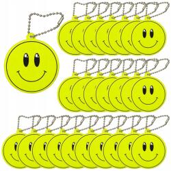 lumi Kulcstartó kulcstartó fényvisszaverő eszköz fényvisszaverő smiley medál 25 db Lumi (LU-0021-25)