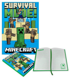 Kids Licensing Minecraft Fight A/5 vonalas füzet beépített órával EWA4331MIN (EWA4331MIN)