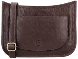 Hide & Stitches Sötétbarna elegáns crossbody táska „Francesca (K24995-darkbrown-HU)
