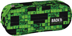 DERFORM Minecraft mintás tolltartó, beledobálós, ovális, BackUp, 2026, A64, zöld-fekete (DFM-PB8A64) - mesescuccok