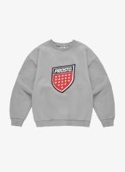 Prosto Férfi szürke kapucni nélküli pulóver Prosto Shield Big S (5907494512093)