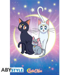 ABYstyle Sailor Moon maxi poszter 91, 5x61cm Luna, Artemis & Diana