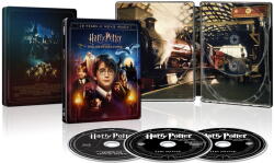 MagicBox Harry Potter a kámen mudrců (Blu-ray+DVD bonus) SteelBook - 3Blu-ray (4K Ultra HD + Blu-ray)