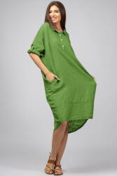 Stella Milani Rochie verde oliv din in Stella Milani cu inel metalic pe spate Talie unica