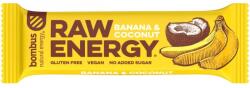 bombus Baton Proteic Raw Energy Cu Banane Si Nuca De Cocos, 50g