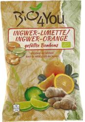 Bio4You Bomboane ghimbir cu lime si ghimbir cu portocala fara gluten, eco - 75 g