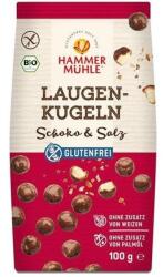 Hammermühle Bilute Bio Fara Gluten Din Aluat De Bretzel Trase In Ciocolata Cu Lapte Si Sare, 100 G Hammer