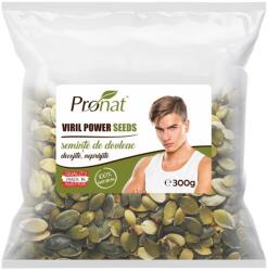 Pronat Foil Pack Viril Power Seeds seminte de dovleac decojite, natur, 300g