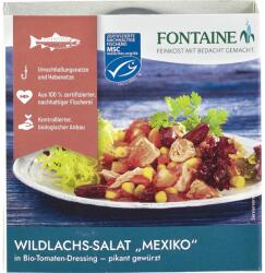 Fontaine Salata de somon salbatic Mexico in dressing bio de rosii picanta - 200 g