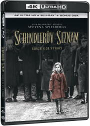 MagicBox Schindlerův seznam (Výroční edice 25 let) - 2Blu-ray (4K Ultra HD + Blu-ray)