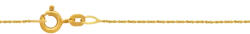 Bebe Gold Lant din Aur 14K, lungime 42cm, model Criss-Cross Chain 0.7 mm, inchidere cu Spring Ring
