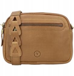 Hide & Stitches Barna bőr crossbody táska "Molly