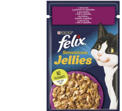 Mars-Nestlé Felix Sensations Jellies - alutasakos (kacsa, spenót - aszpikban) macskák részére (85g) (786475)