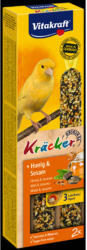 Vitakraft Kracker Dupla Rúd (méz, szezámmag) - kiegészítő eleség kanári részére (60g) (212474)