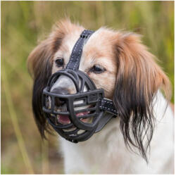 TRIXIE Muzzle Flex - szilikon szájkosár - fekete (XL) 37cm (028-17616)